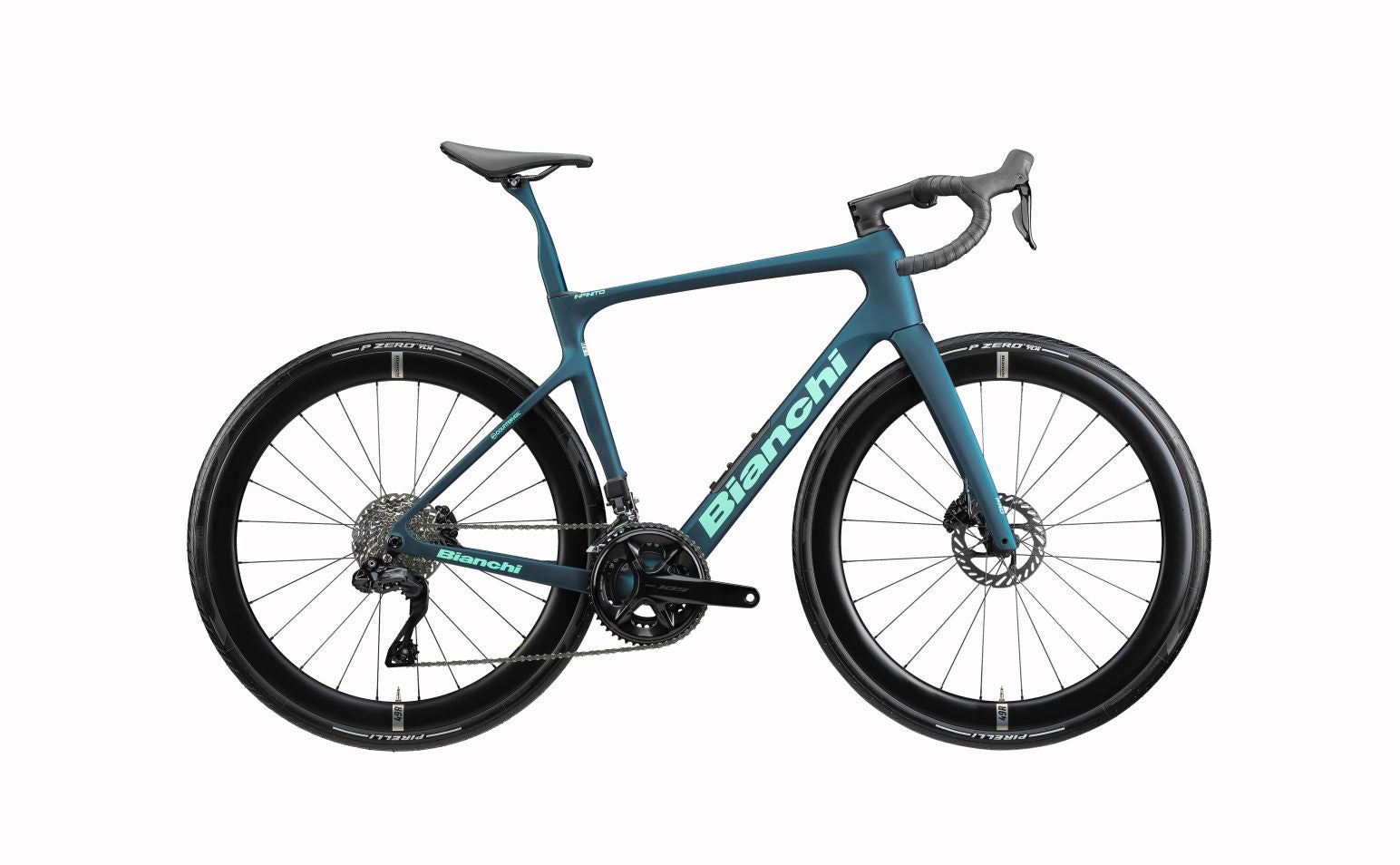 Bicicletă șosea Bianchi INFINITO PRO – 105 Di2 12sp – 2027 – Petrolio Celeste