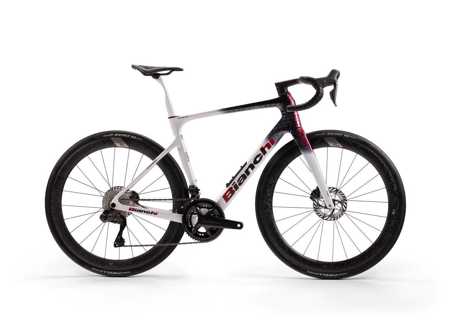 Bicicletă șosea Bianchi INFINITO PARIS-ROUBAIX – Ultegra Di2 12sp – Ediție Limitată – Inferno Pavè