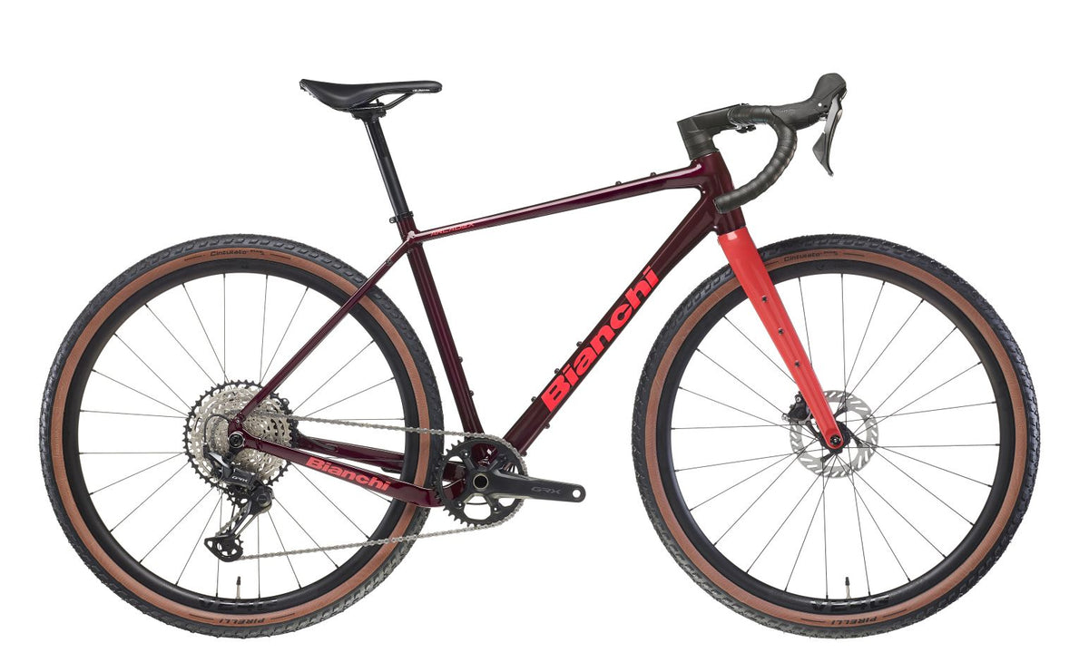 Bianchi Arcadex AL GRX 610 - Burgundy / Coral Red