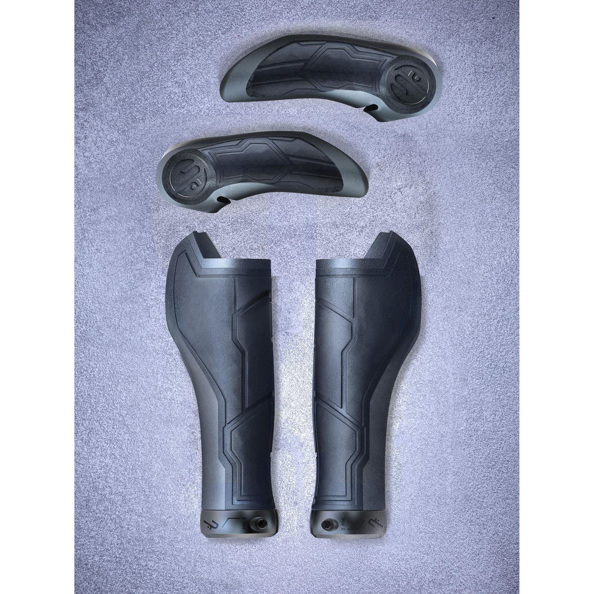 Mansoane CUBE Natural Fit Grips All Terrain Bar Ends Black
