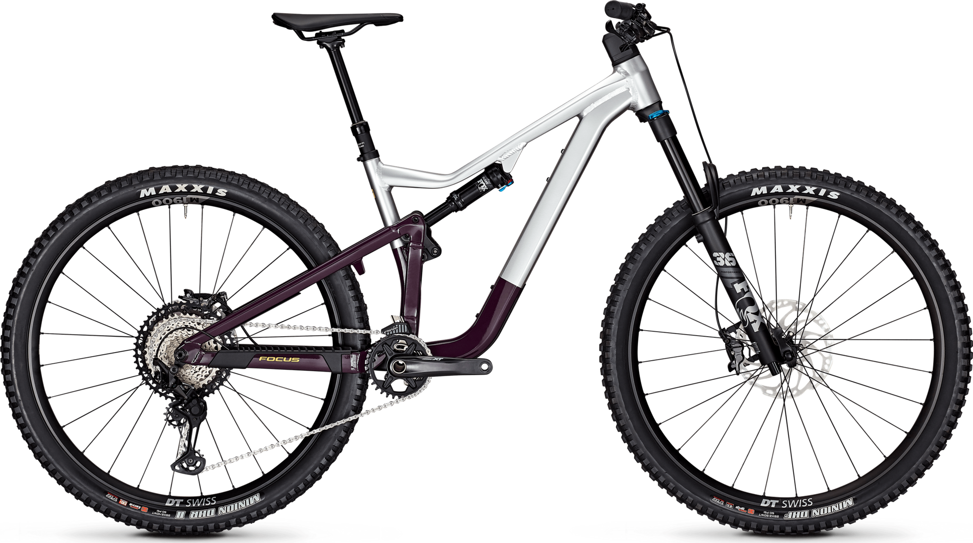 Bicicleta MTB full suspension Focus Jam 6.9 29 Silver Darkviolet