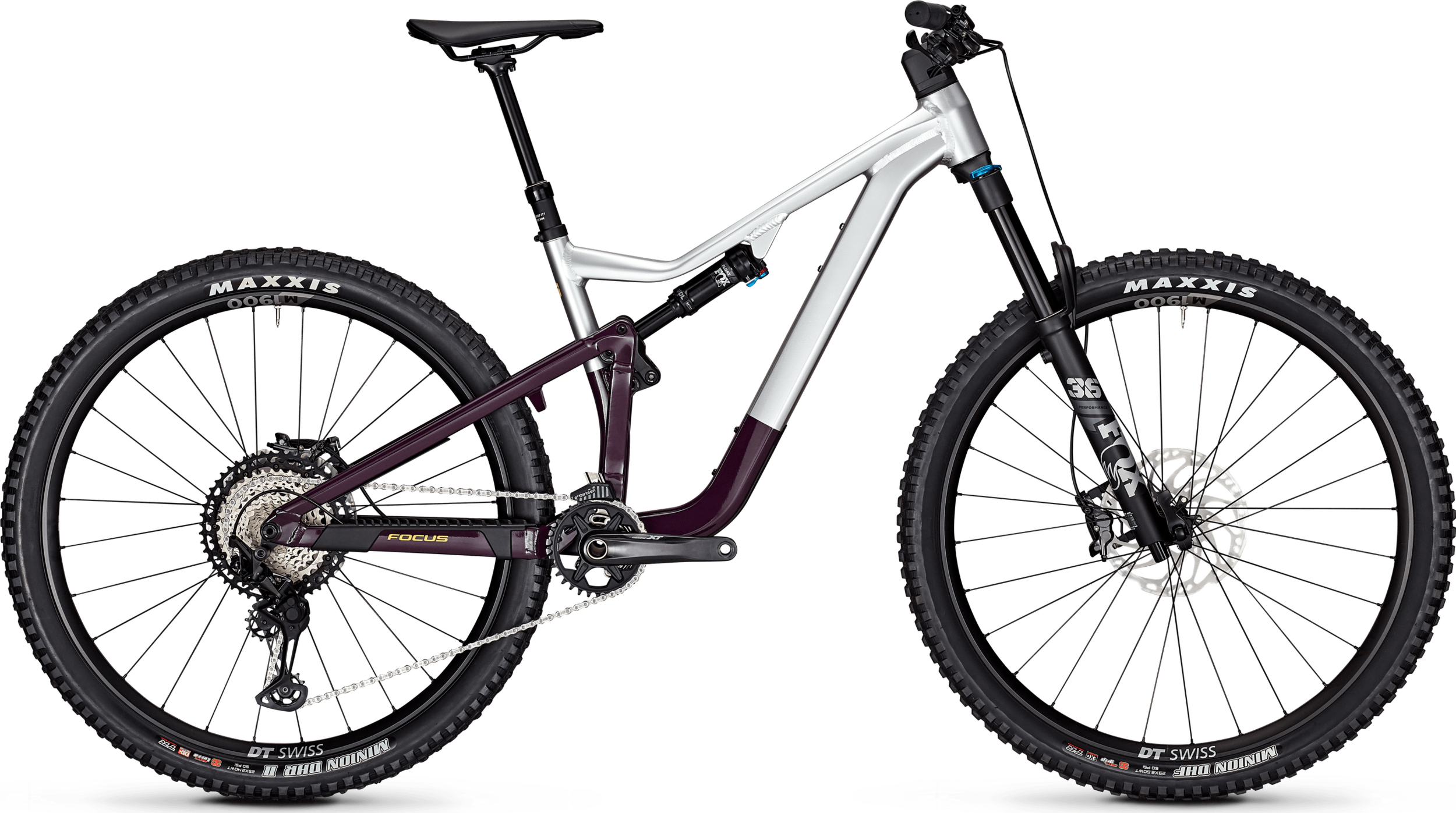 Bicicleta MTB full suspension Focus Jam 6.9 29 Silver Darkviolet