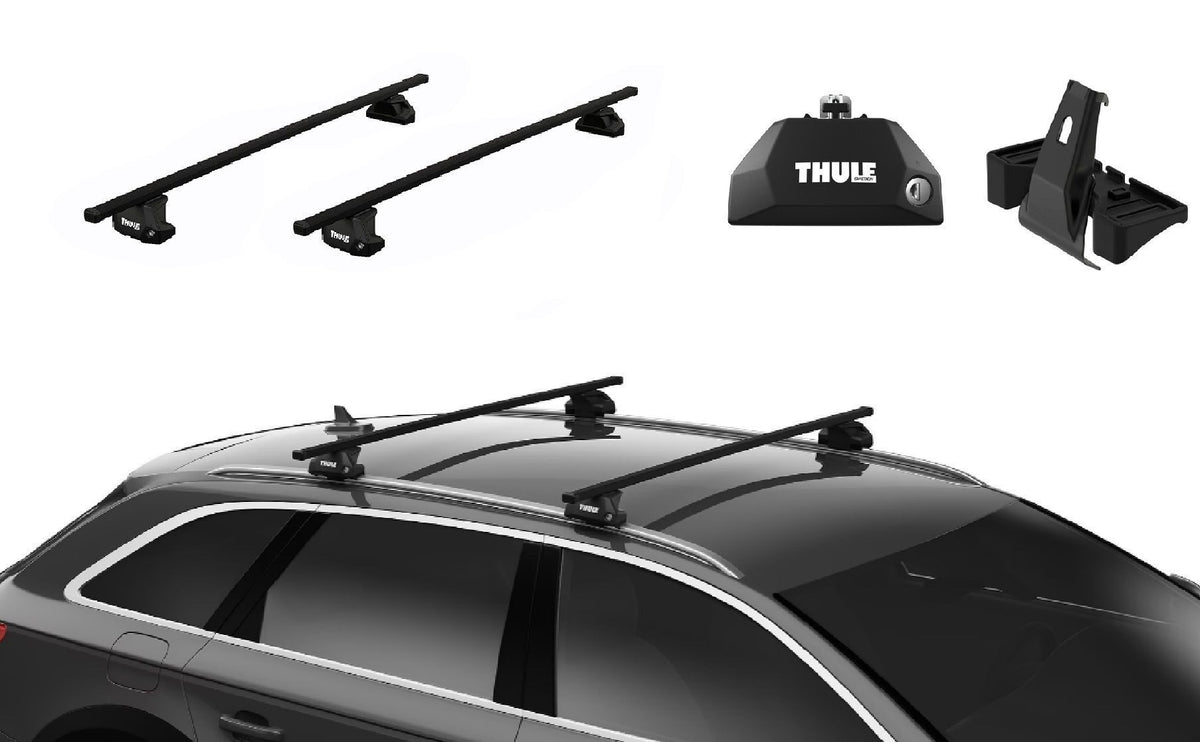 Bare transversale THULE Evo SquareBar Otel pentru KIA Xceed, 5 usi SUV cu bare longitudinale integrate (2019-prezent)