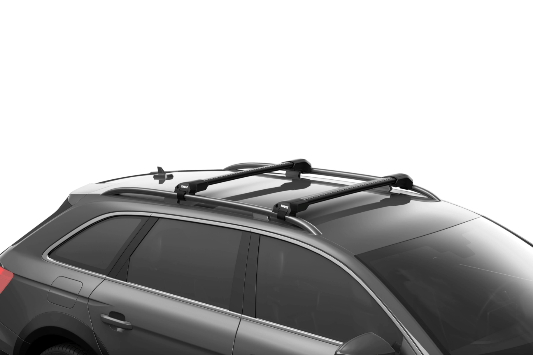 Bare Transversale Auto Thule Aluminiu WingBar Edge BLACK pentru bare longitudinale ridicate A