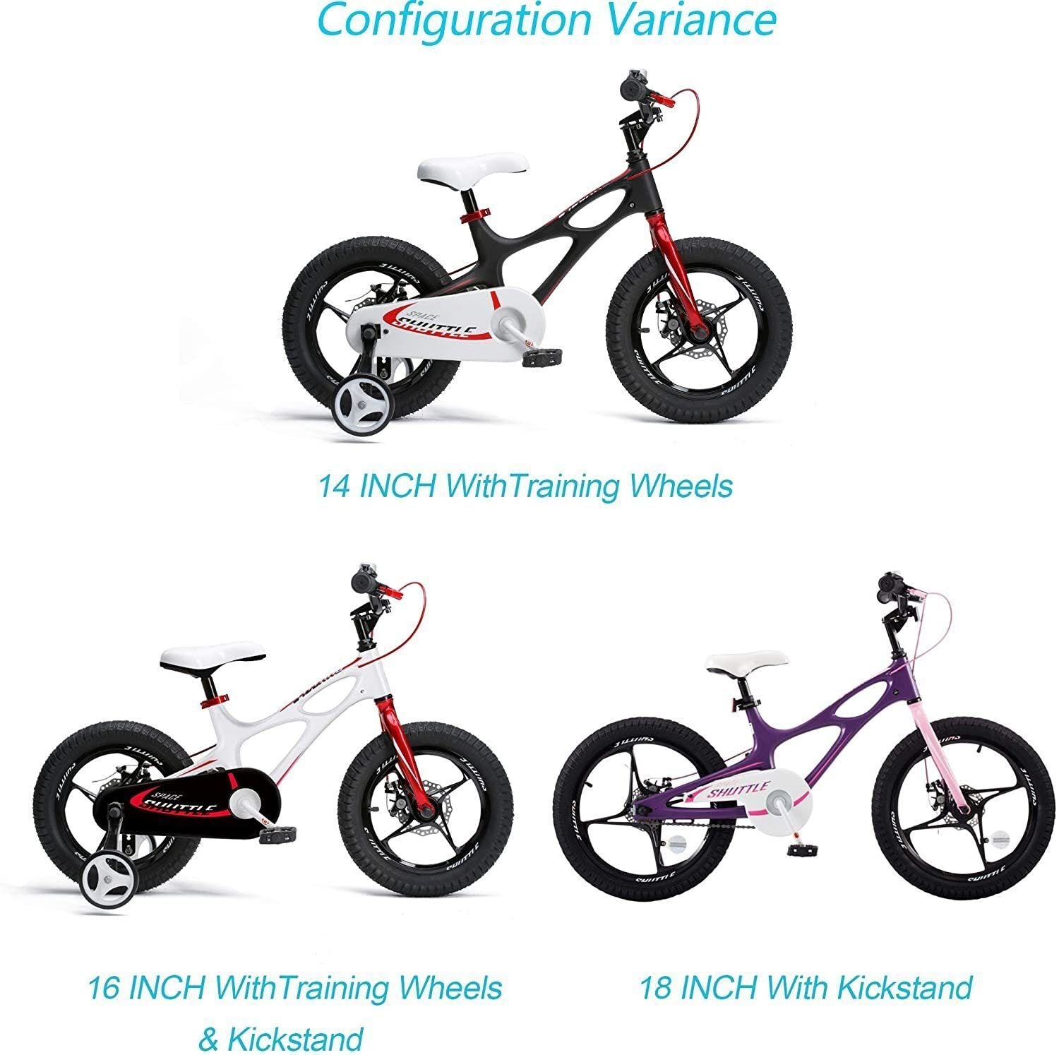 Bicicleta Copii 16 inch RoyalBaby SPACE SHUTTLE Black 5 2