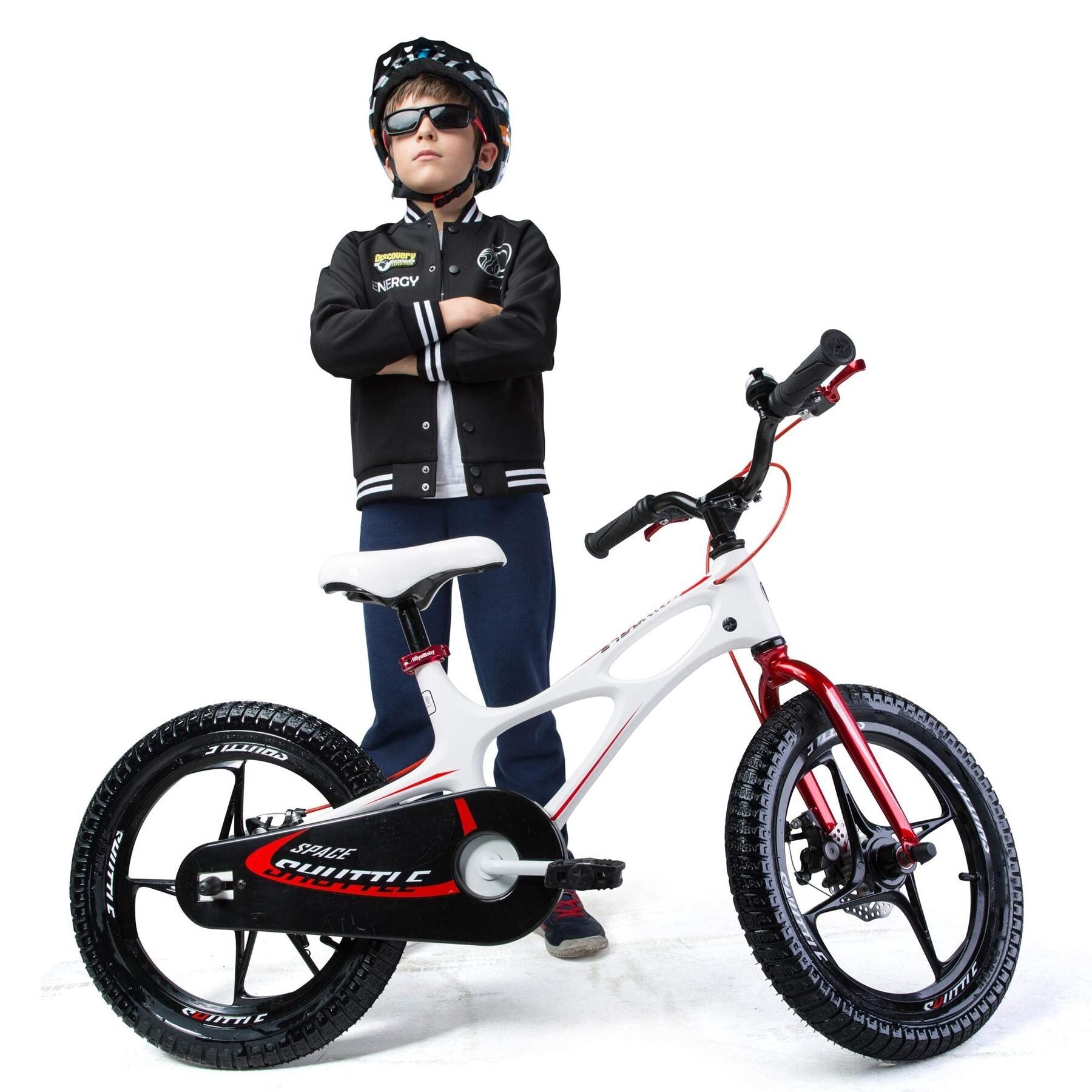 Bicicleta Copii 16 inch RoyalBaby SPACE SHUTTLE White 7