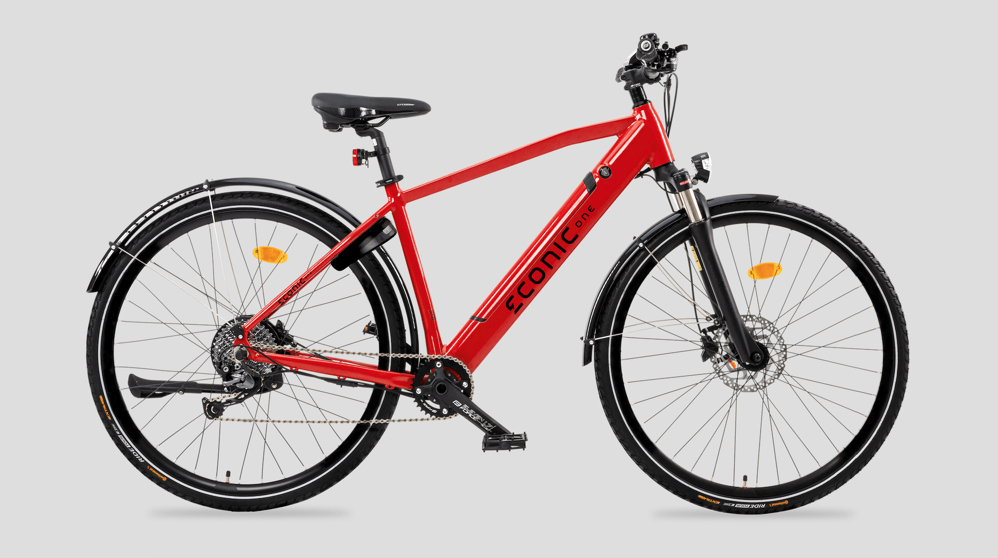 Bicicleta Electrica ECONIC ONE URBAN LITE Red 1