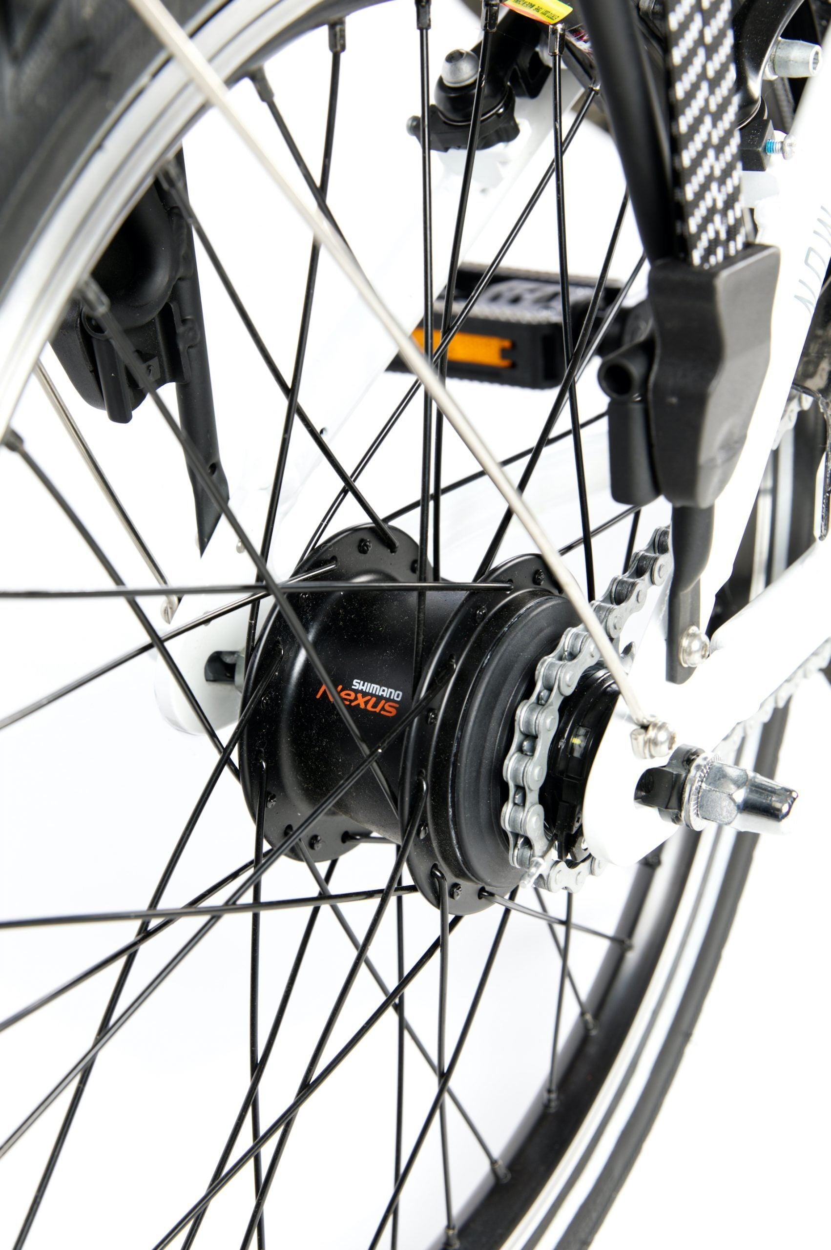 Bicicleta Pliabila Electrica Now U.GO Ei7 Alb Perlat 5 scaled 1