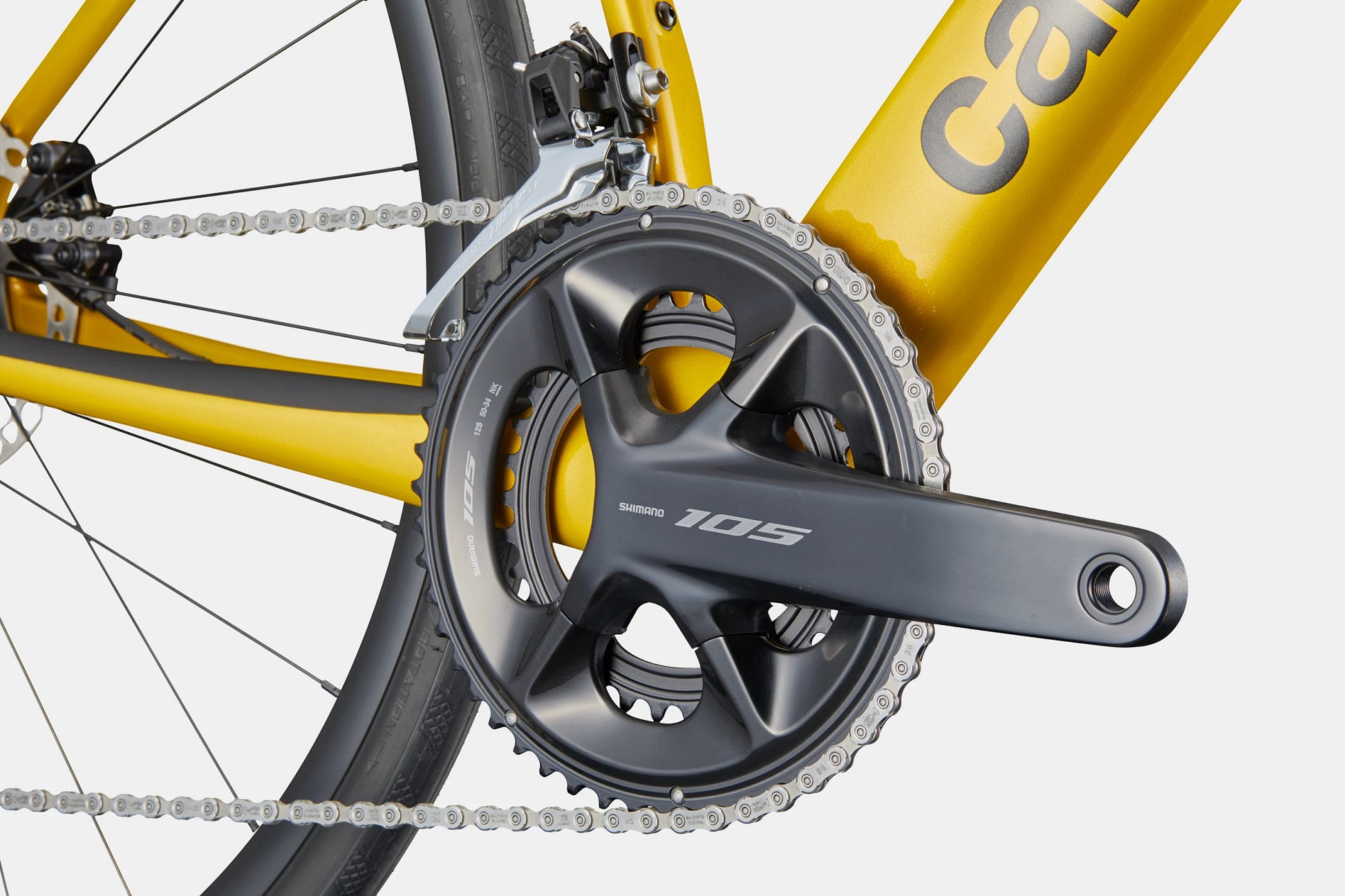 Cannondale Synapse Carbon 5 Phoenix Yellow - detaliu cadru