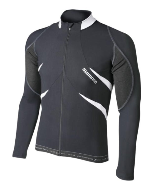 Tricou Premium Maneca Lunga Barbati Black/White SHIMANO
