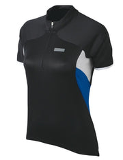 Tricou Maneca Scurta SHIMANO Femei Black/White/Olympian Blue