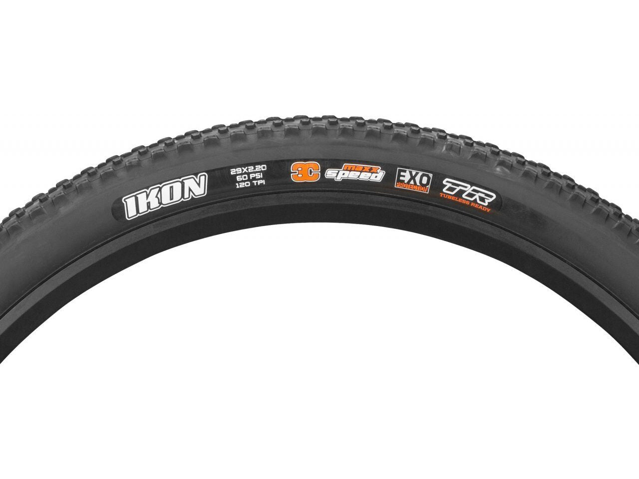 Cauciuc Bicicleta Maxxis Ikon 29×2.20 3CTREXO120TPI MaxxSpeed Foldable Skinwall Black 2
