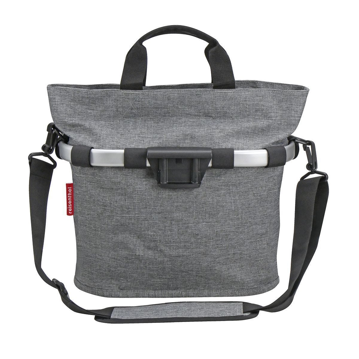 Cos Bicicleta KLICKfix Oval S Argintiu 1