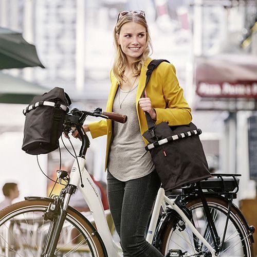 Cos Bicicleta KLICKfix Oval S Argintiu 3 1