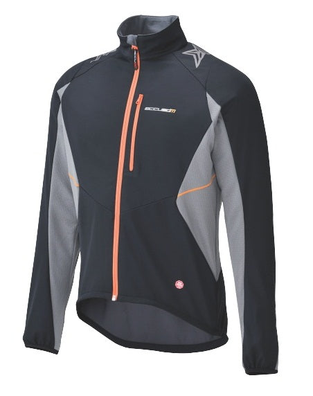Jacheta Wind Stopper SHIMANO MTB Soft Shell Black / Orange (S11)