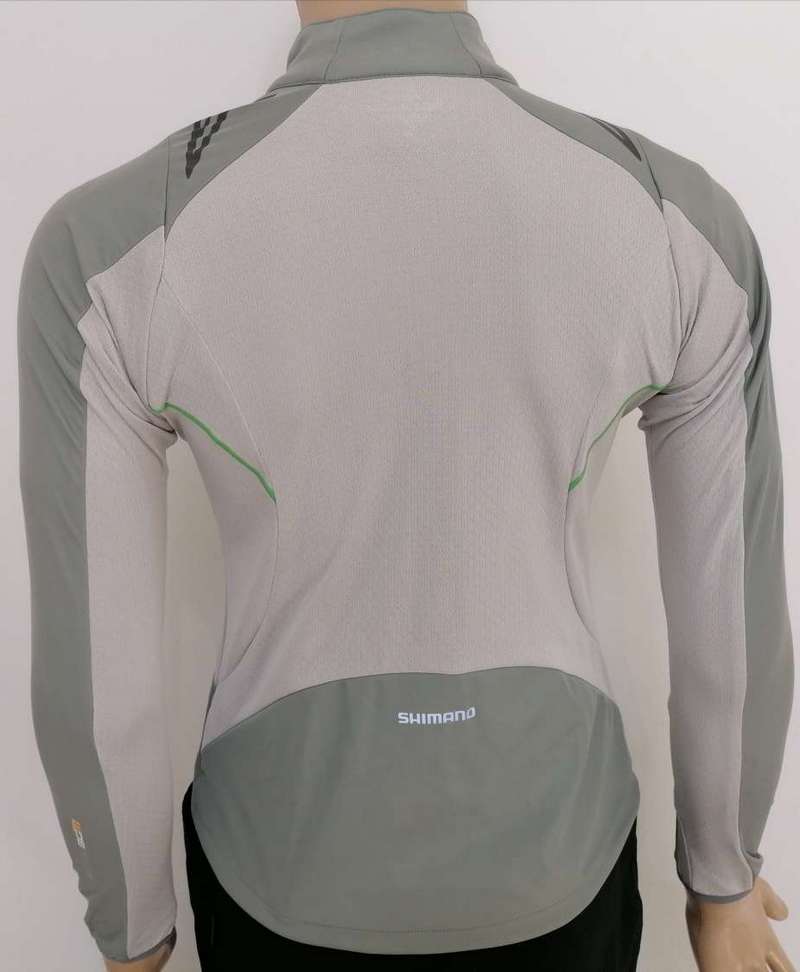 Jacheta Wind Stopper SHIMANO MTB Soft Shell Femei Sand Gray / Lime Green (S11)