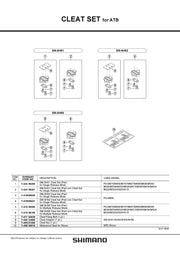Suruburi de Fixare pt. Placute de Pantofi SHIMANO PD-M737