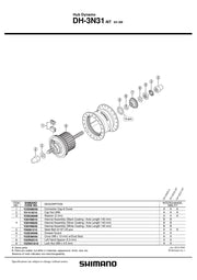 Piulita Infundata SHIMANO HB-IM40 M9