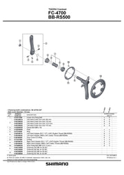 Foaie SHIMANO FC-4700 34T-MK pt. 50-34T