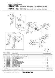 Placa Interioara SHIMANO RD-M780-GS