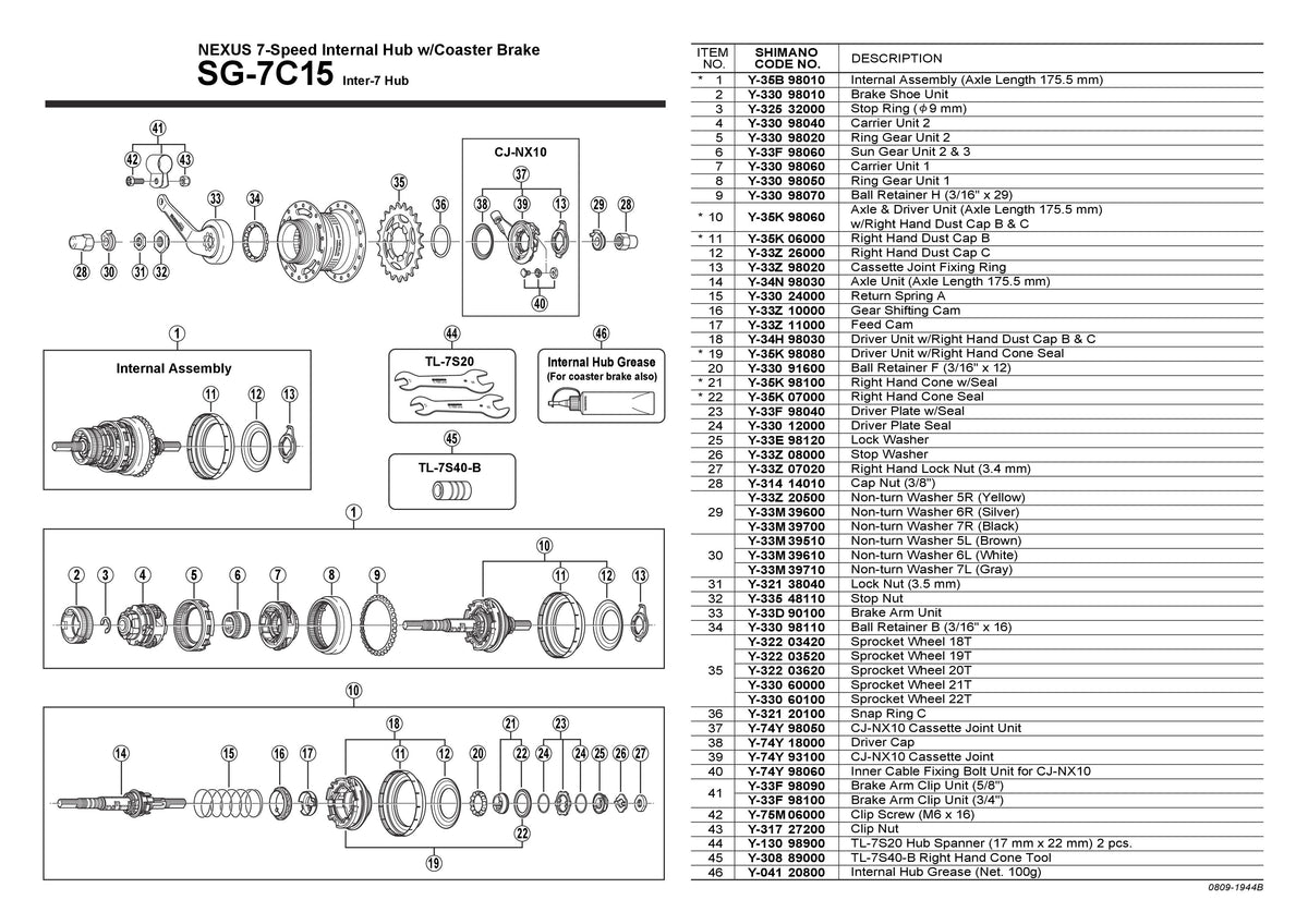 Clema de Prindere pt Bratul de Frana Nexus SG-7C12 (3/4)