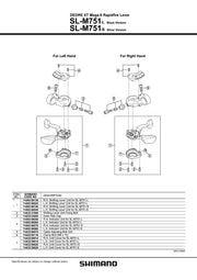 Capac Dreapta pt SHIMANO SL-M751-S