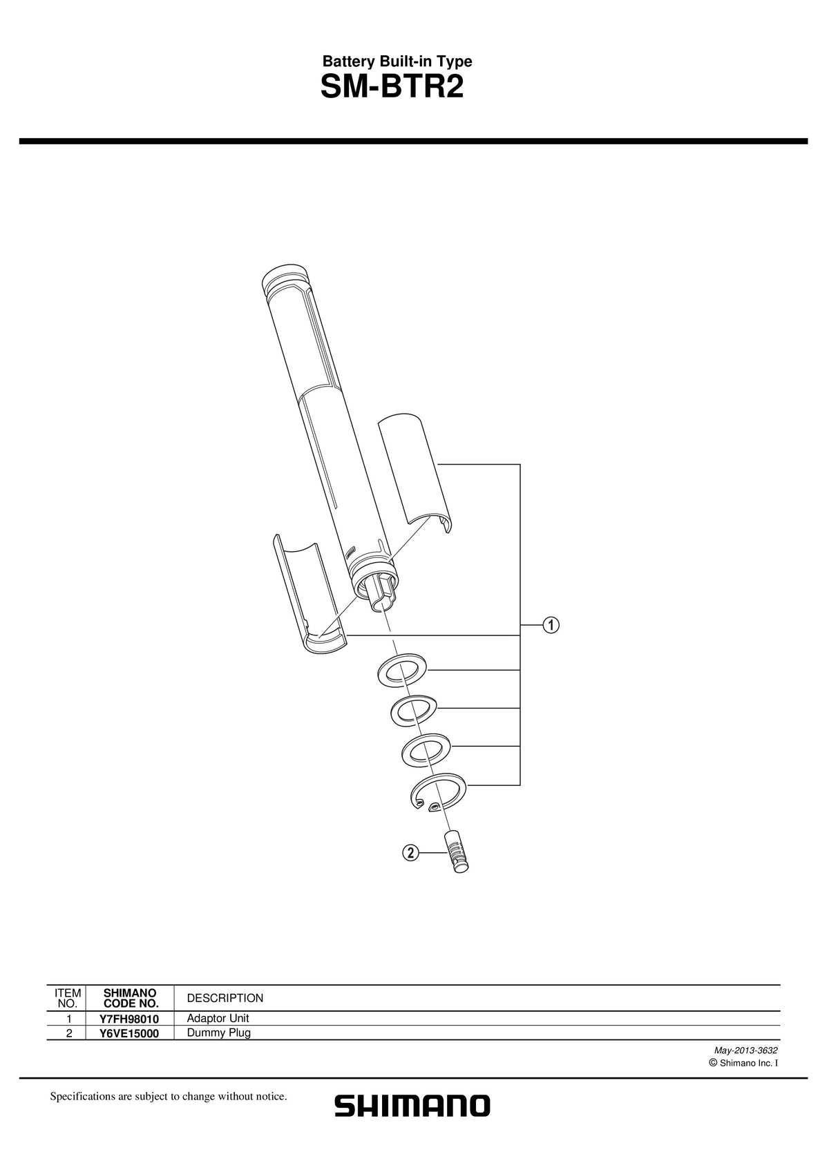 Adaptor SHIMANO SM-BTR2