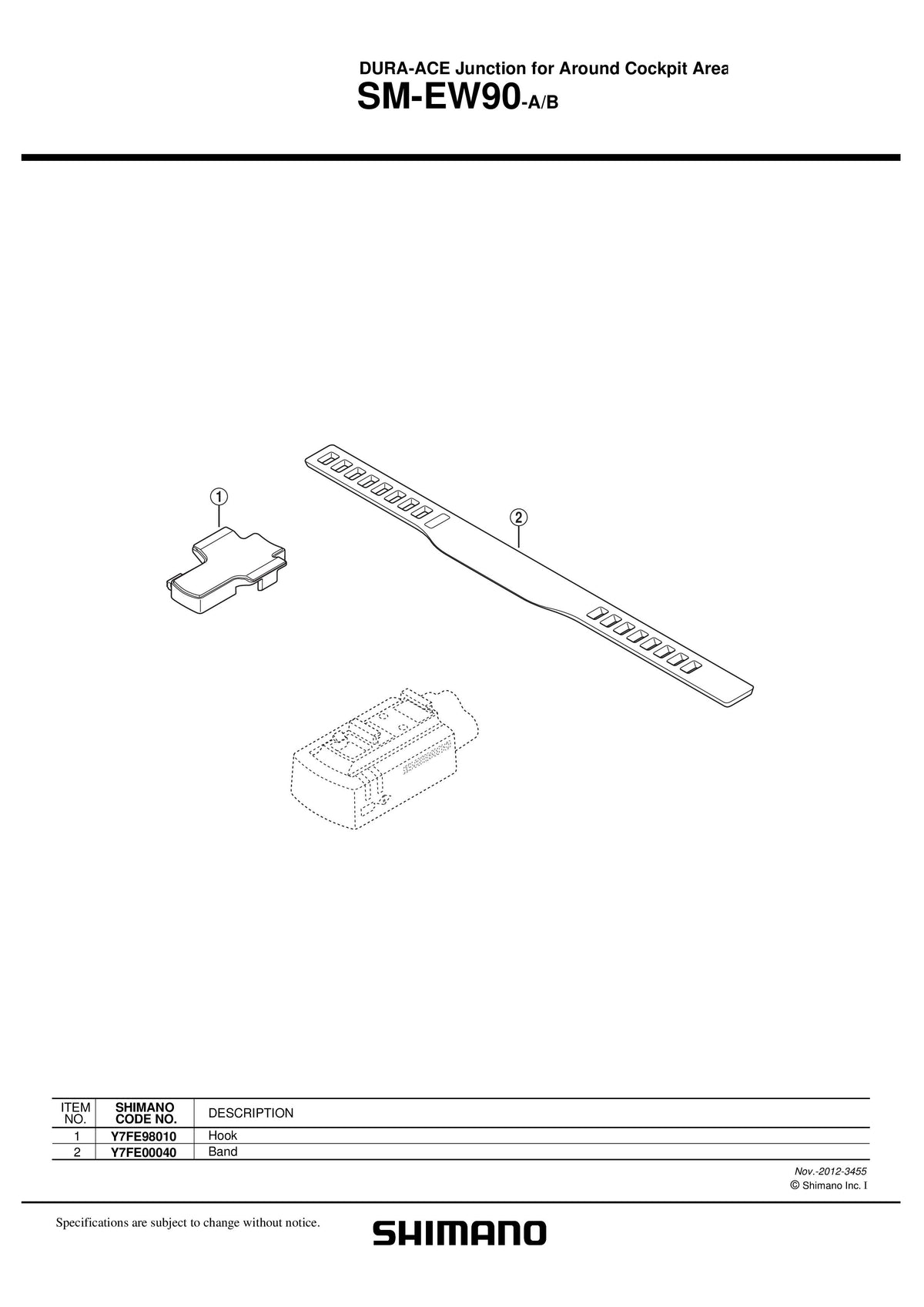 Colier SHIMANO SM-EW90A pt. Jonctiune DI2