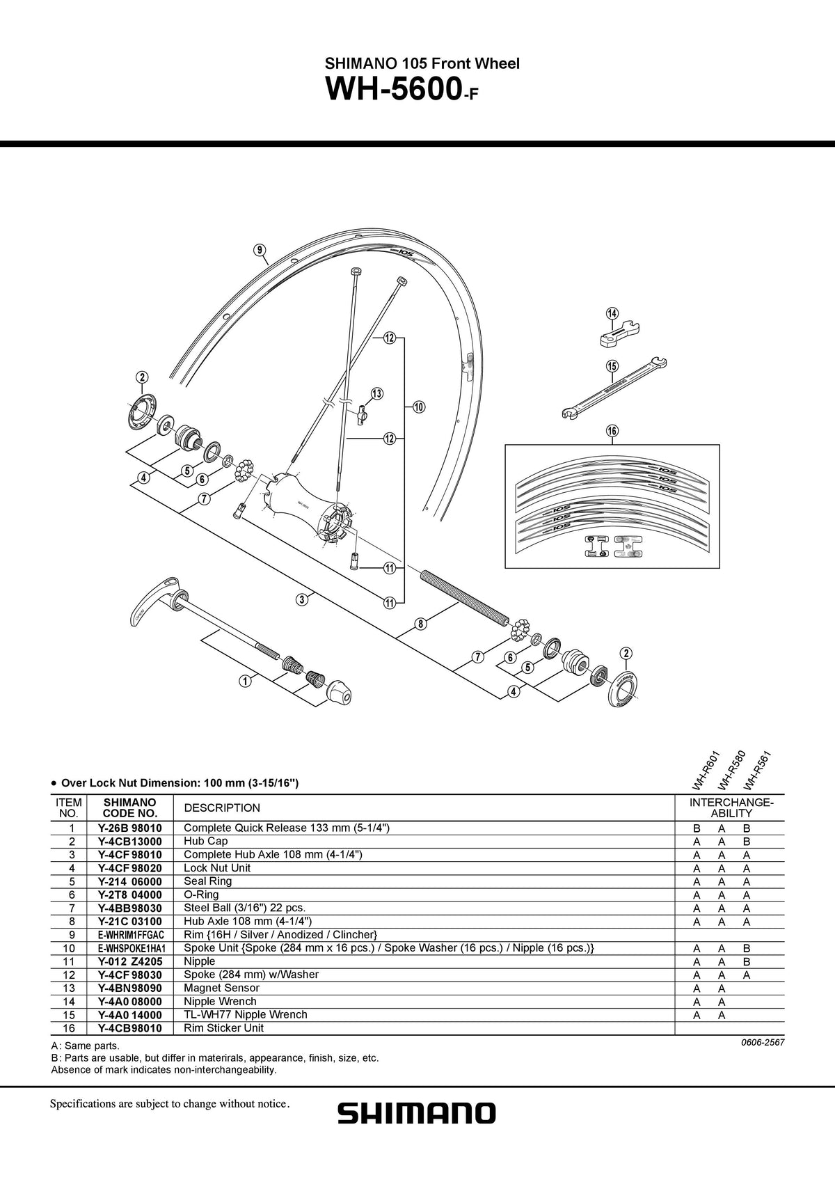 Capac pt. Butuc SHIMANO WH-5600