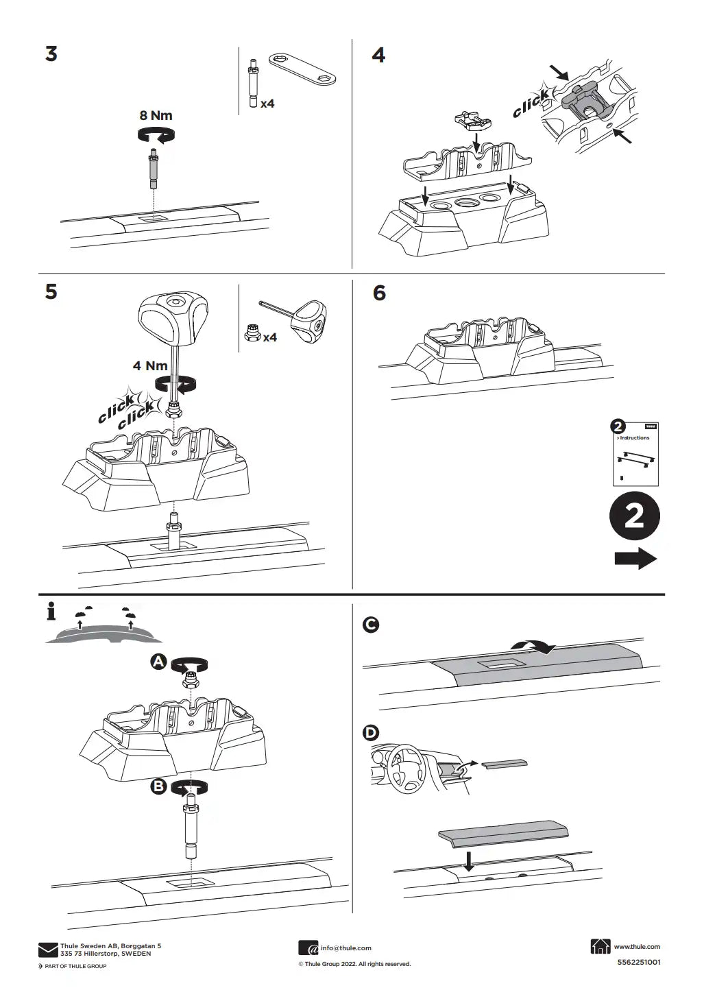 Kit THULE 187100 1 Manual