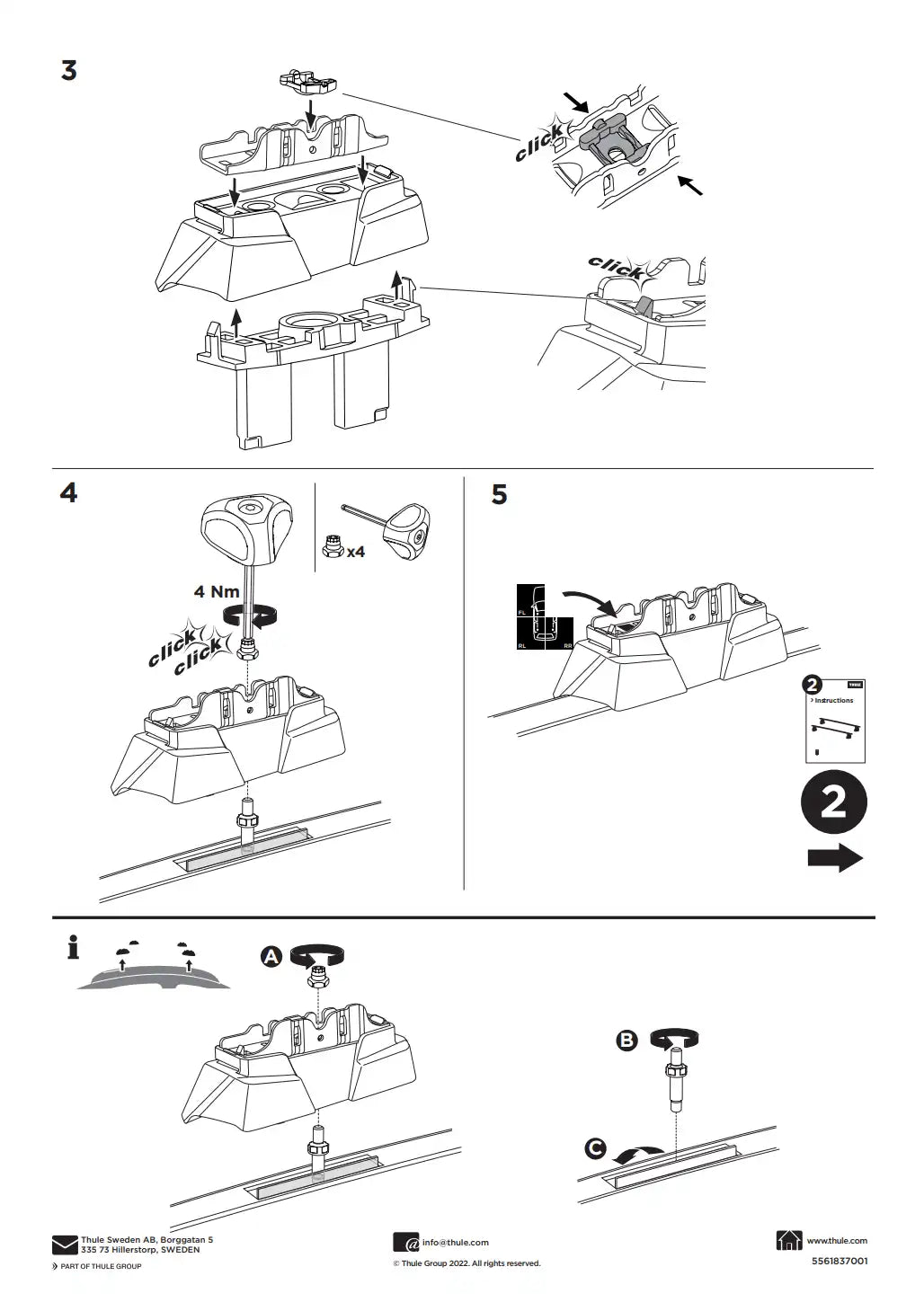 Kit THULE 187104 1 Manual