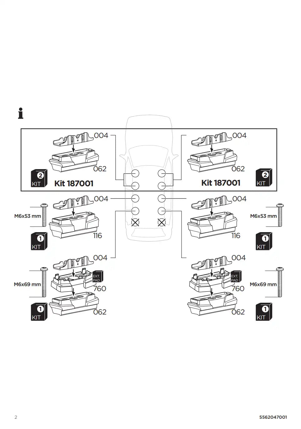 Kit THULE 187107 2 Manual