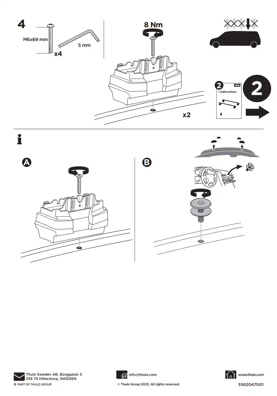 Kit THULE 187107 4 Manual