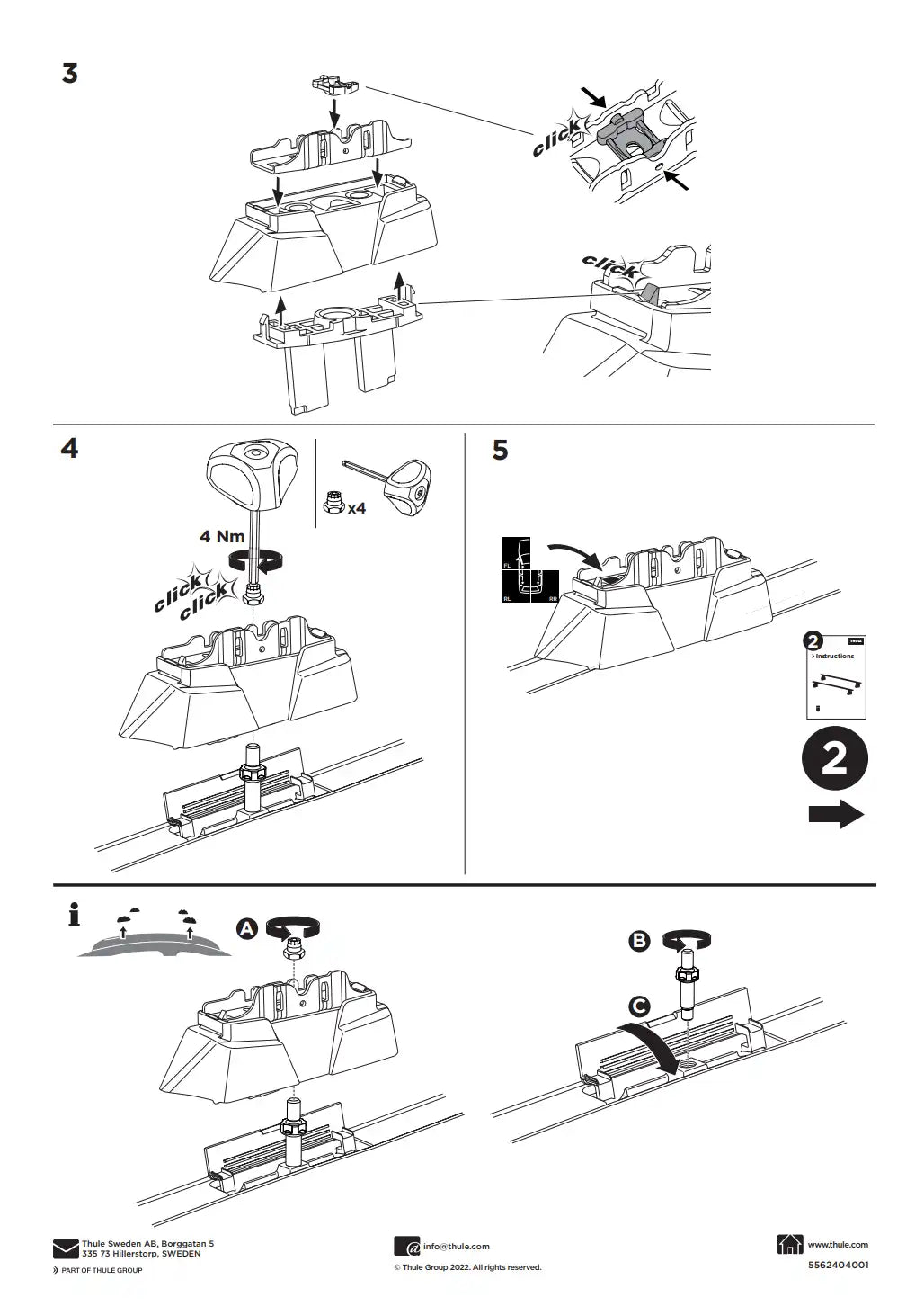 Kit THULE 187110 1 Manual