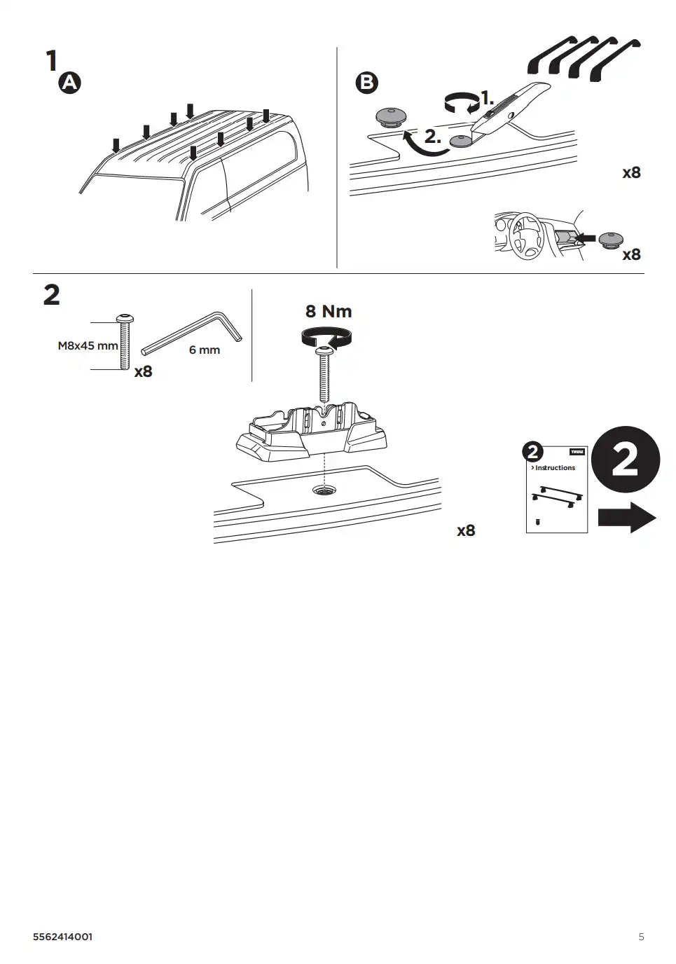 Kit THULE 187119 5 Manual