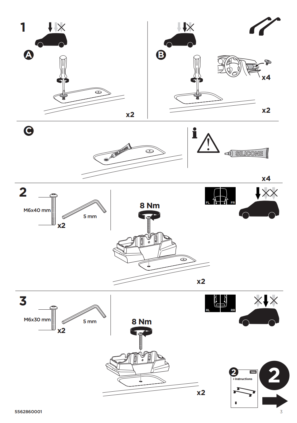 Kit THULE 187120 3 Manual