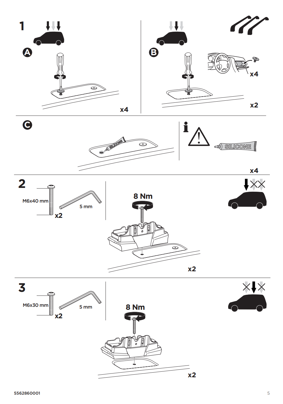 Kit THULE 187120 5 Manual