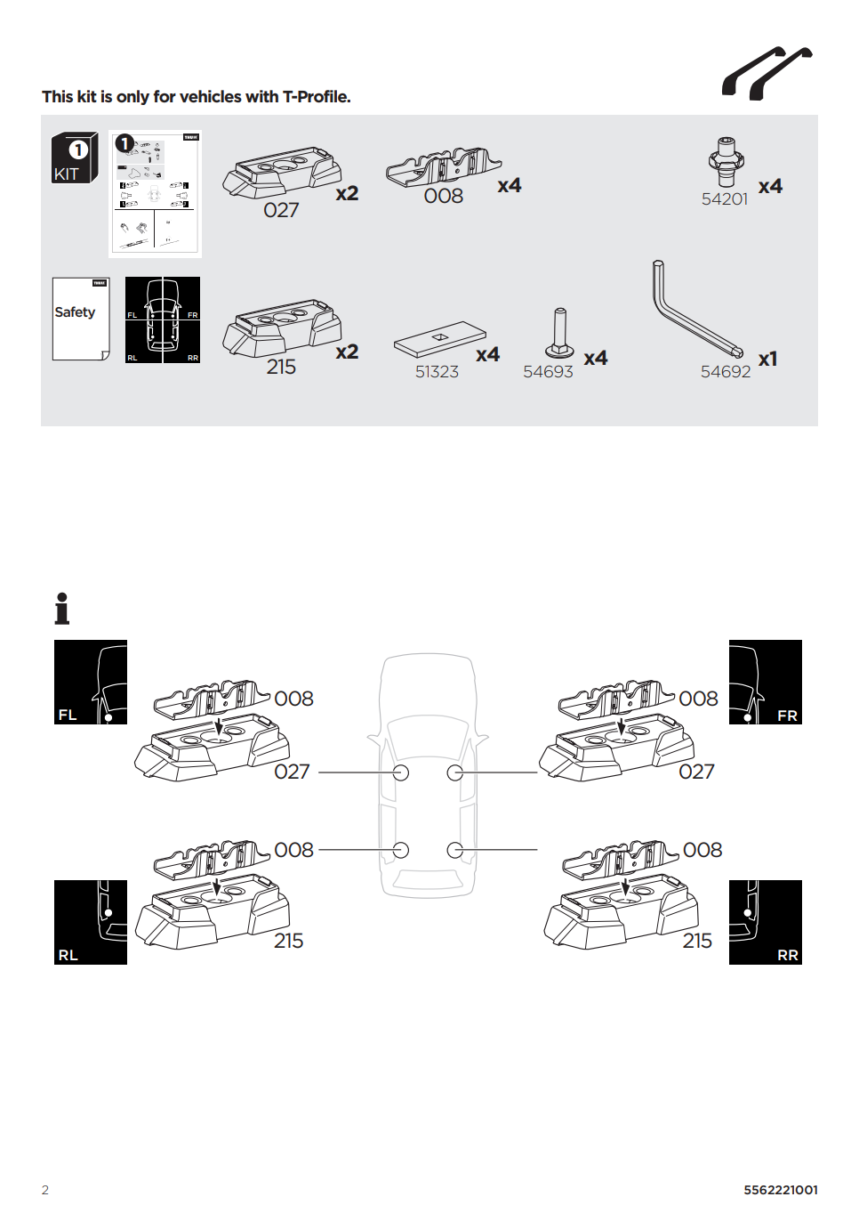 Kit THULE 187121 2 Manual
