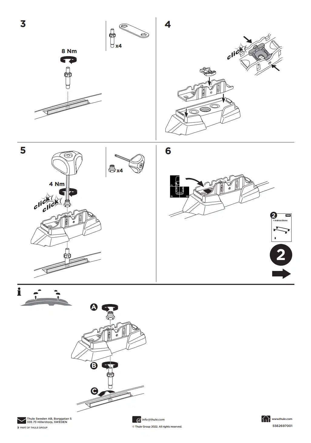 Kit THULE 187121 2 Manual
