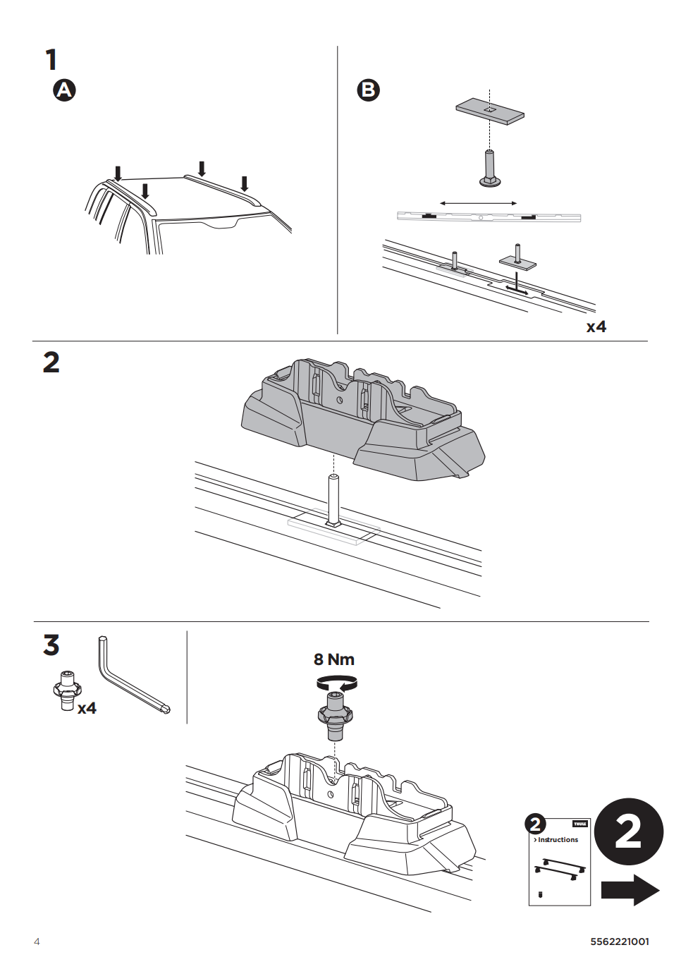 Kit THULE 187121 4 Manual