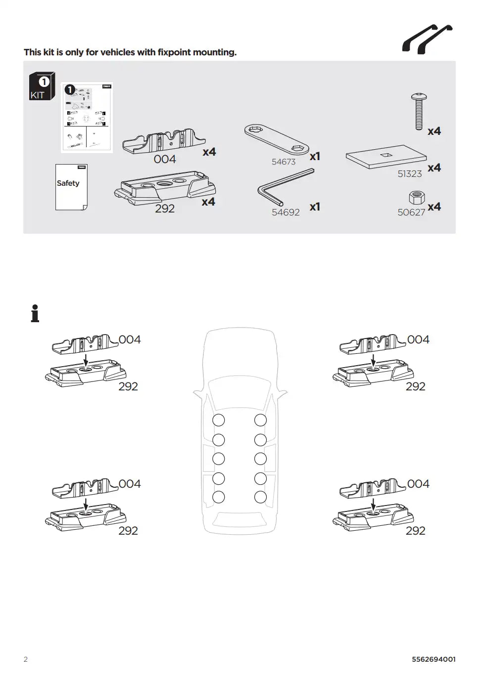 Kit THULE 187127 2 Manual