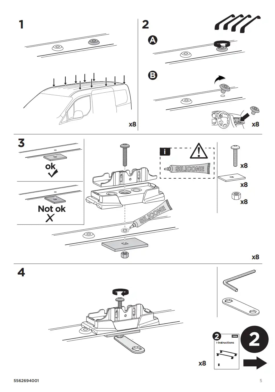 Kit THULE 187127 5 Manual