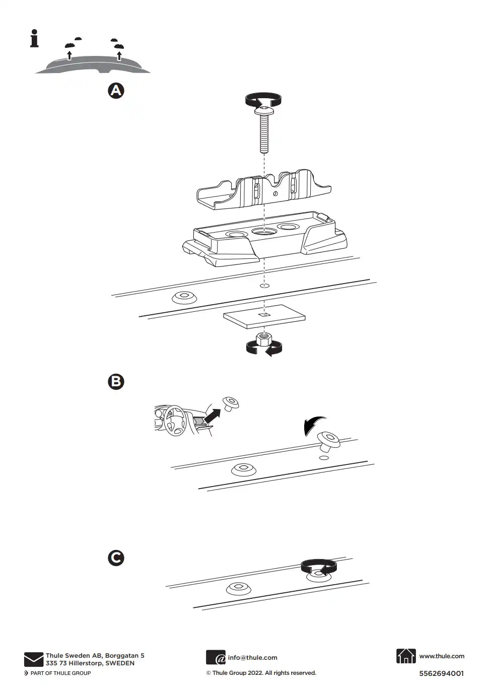 Kit THULE 187127 6 Manual