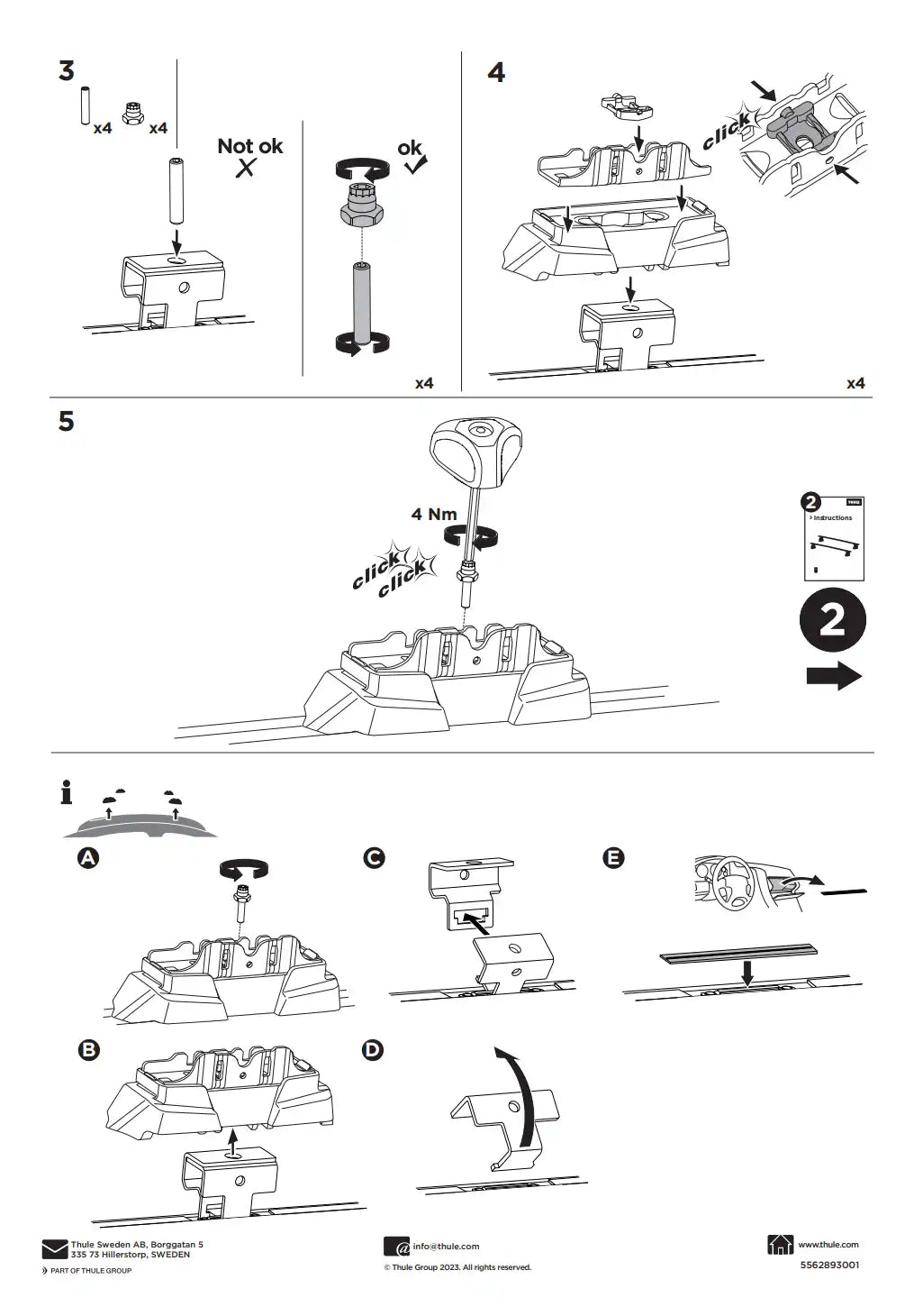 Kit THULE 187128 2 Manual