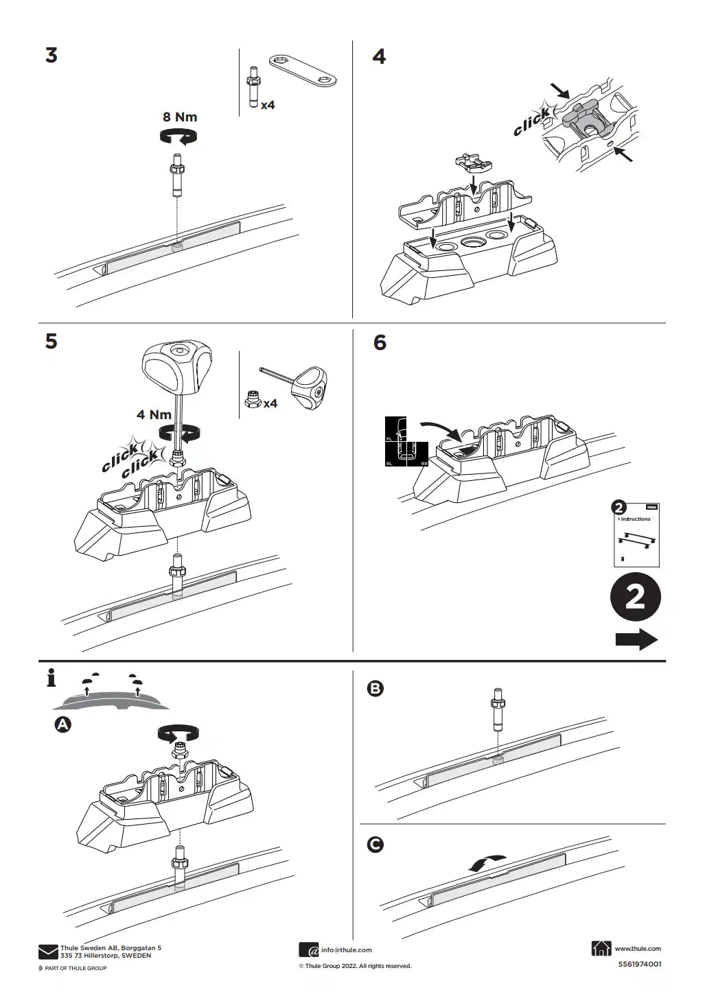 Kit THULE 187130 2 Manual