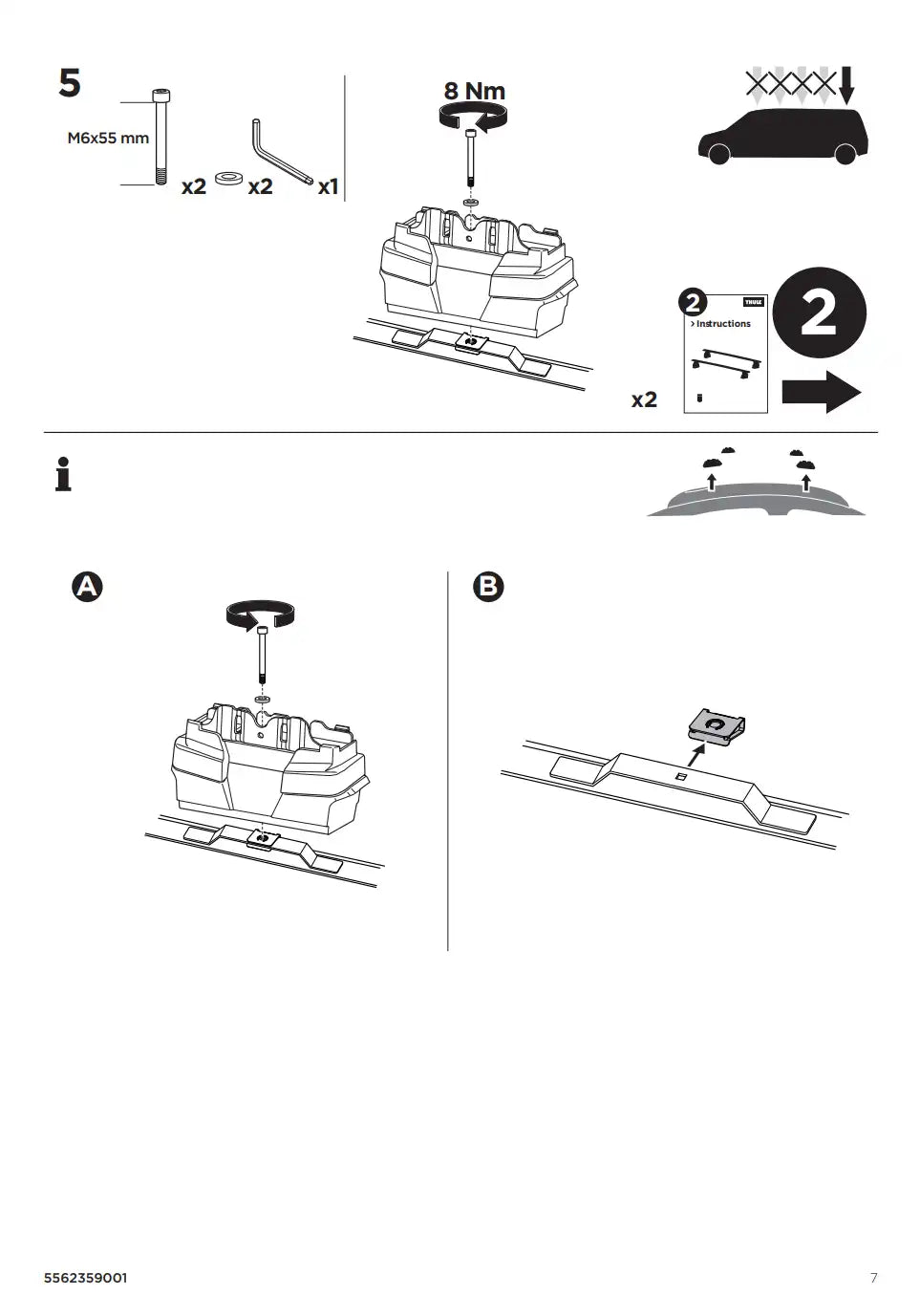 Kit THULE 187137 7 Manual