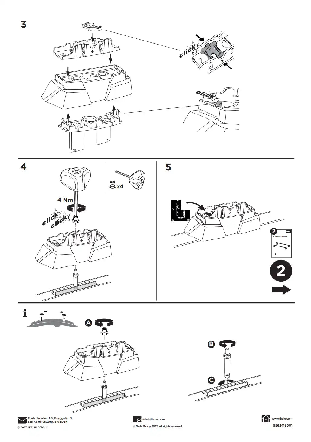 Kit THULE 187140 1 Manual