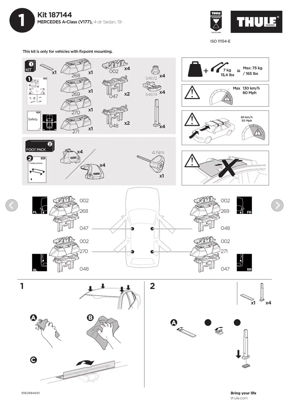 Kit THULE 187144 2 Manual