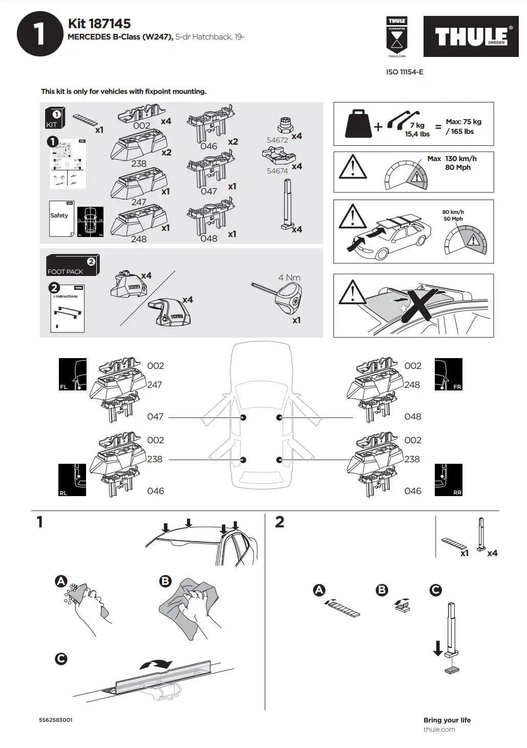 Kit THULE 187145 1 Manual