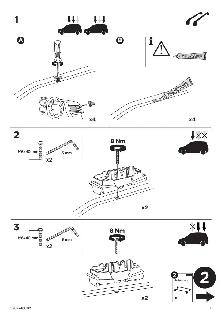 Kit THULE 187153 3 Manual
